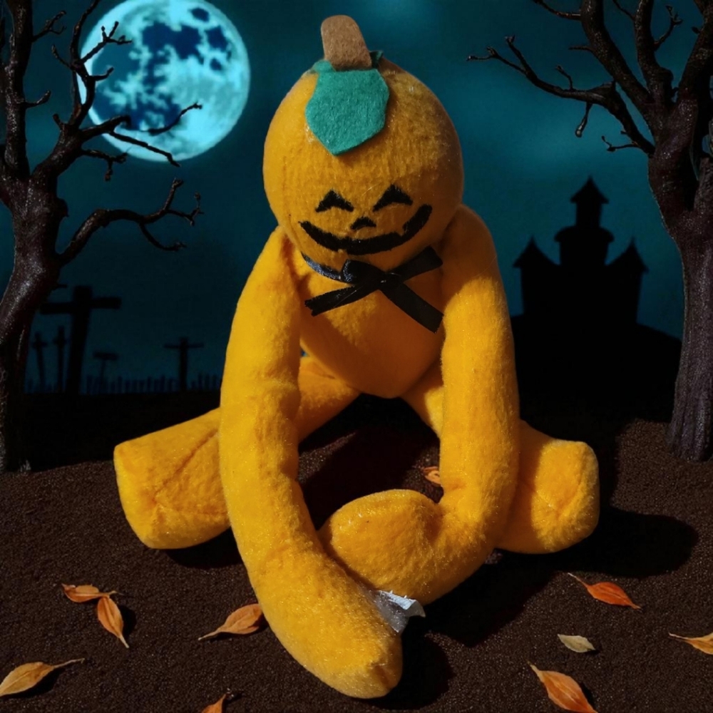Oriental Trading Company Orange Pumpkin Attaching Hands 9” Plush Stuffed Toy